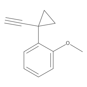 1-(1-Ethynylcyclopropyl)-2-methoxybenzene Structure