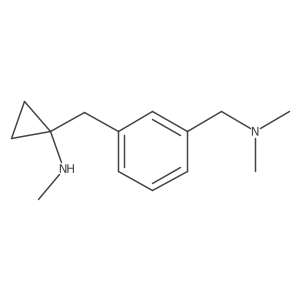 1-({3-[(dimethylamino)methyl]phenyl}methyl)-N-methylcyclopropan-1-amine结构式
