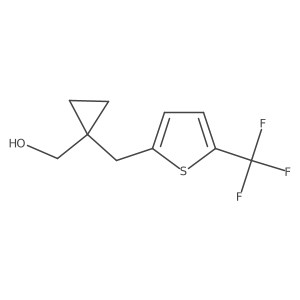 (1-{[5-(Trifluoromethyl)thiophen-2-yl]methyl}cyclopropyl)methanol结构式
