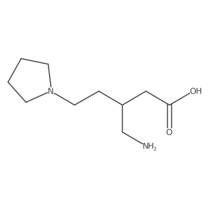 3-(Aminomethyl)-5-(pyrrolidin-1-yl)pentanoic acid结构式