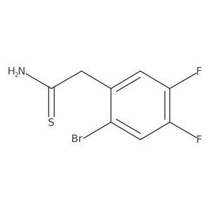 2-(2-Bromo-4,5-difluorophenyl)ethanethioamide结构式