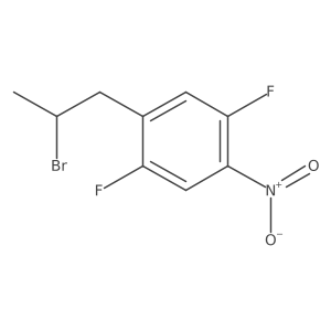 1-(2-Bromopropyl)-2,5-difluoro-4-nitrobenzene结构式