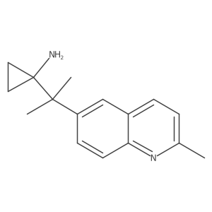 1-[2-(2-Methylquinolin-6-yl)propan-2-yl]cyclopropan-1-amine结构式