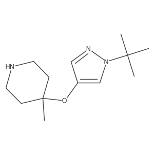 4-[(1-tert-butyl-1H-pyrazol-4-yl)oxy]-4-methylpiperidine Structure
