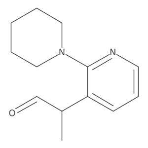 2-[2-(Piperidin-1-yl)pyridin-3-yl]propanal Structure