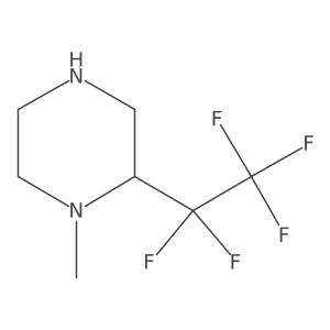 1-Methyl-2-(pentafluoroethyl)piperazine结构式