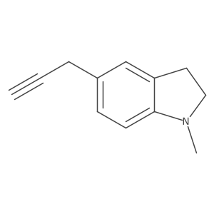 1-methyl-5-(prop-2-yn-1-yl)-2,3-dihydro-1H-indole Structure