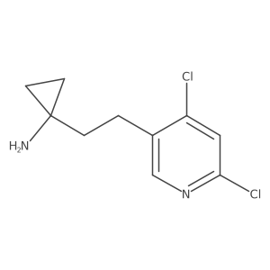 1-[2-(4,6-Dichloropyridin-3-yl)ethyl]cyclopropan-1-amine Structure