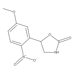 5-(5-Methoxy-2-nitrophenyl)-1,3-oxazolidin-2-one Structure