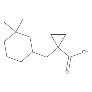 1-[(3,3-Dimethylcyclohexyl)methyl]cyclopropane-1-carboxylic acid Structure