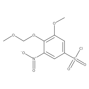 3-Methoxy-4-(methoxymethoxy)-5-nitrobenzene-1-sulfonyl chloride Structure