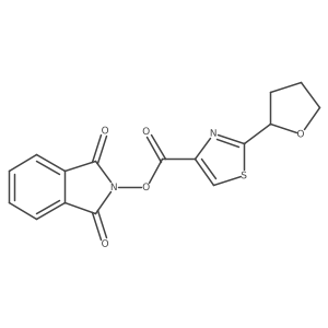 1,3-dioxo-2,3-dihydro-1H-isoindol-2-yl 2-(oxolan-2-yl)-1,3-thiazole-4-carboxylate结构式