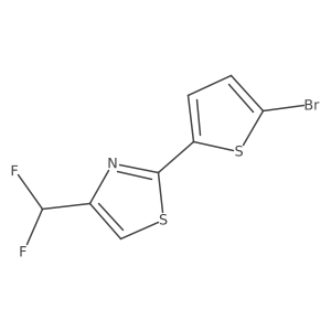 2-(5-Bromothiophen-2-yl)-4-(difluoromethyl)-1,3-thiazole Structure