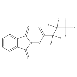 1,3-dioxo-2,3-dihydro-1H-isoindol-2-yl 2,2,3,3,4,4,4-heptafluorobutanoate结构式