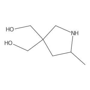 [3-(Hydroxymethyl)-5-methylpyrrolidin-3-yl]methanol Structure