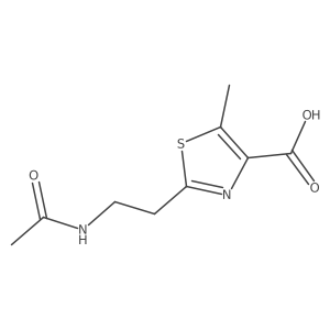 2-(2-Acetamidoethyl)-5-methyl-1,3-thiazole-4-carboxylic acid Structure