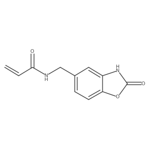 N-((2-Oxo-2,3-dihydrobenzo[d]oxazol-5-yl)methyl)acrylamide结构式
