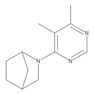 2-(5,6-Dimethylpyrimidin-4-yl)-2-azabicyclo[2.2.1]heptane Structure