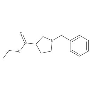 ethyl (3R)-1-benzylpyrrolidine-3-carboxylate结构式