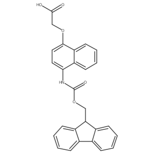 2-{[4-({[(9H-fluoren-9-yl)methoxy]carbonyl}amino)naphthalen-1-yl]oxy}acetic acid Structure