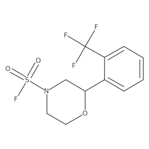 2-[2-(Trifluoromethyl)phenyl]morpholine-4-sulfonyl fluoride结构式