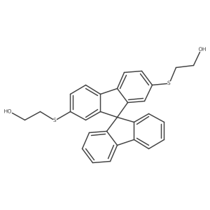2,2'-(9,9'-Spirobi[fluorene]-2,7-diylbis(sulfanediyl))diethanol结构式