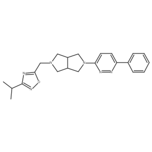 3-Phenyl-6-(5-{[3-(propan-2-yl)-1,2,4-oxadiazol-5-yl]methyl}-octahydropyrrolo[3,4-c]pyrrol-2-yl)pyridazine Structure