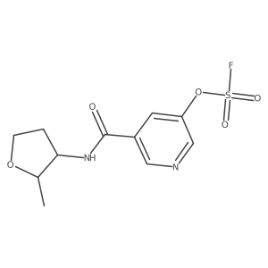 3-Fluorosulfonyloxy-5-[(2-methyloxolan-3-yl)carbamoyl]pyridine Structure