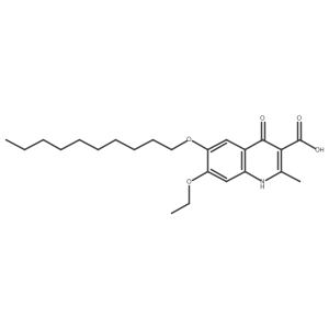 6-(Decyloxy)-7-ethoxy-4-hydroxy-2-methylquinoline-3-carboxylic acid结构式