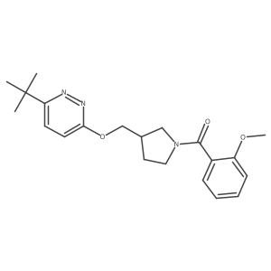 3-Tert-butyl-6-{[1-(2-methoxybenzoyl)pyrrolidin-3-yl]methoxy}pyridazine结构式