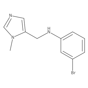 3-bromo-N-[(1-methyl-1H-imidazol-5-yl)methyl]aniline Structure