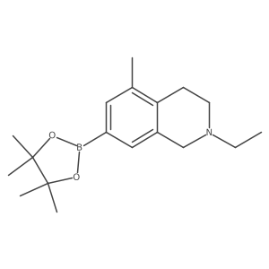 2-ethyl-5-methyl-7-(4,4,5,5-tetramethyl-1,3,2-dioxaborolan-2-yl)-3,4-dihydro-1H-isoquinoline Structure