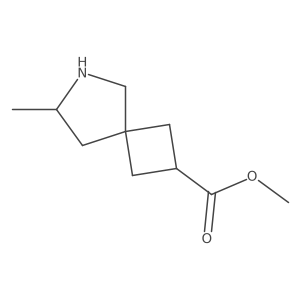 Methyl 7-methyl-6-azaspiro[3.4]octane-2-carboxylate结构式