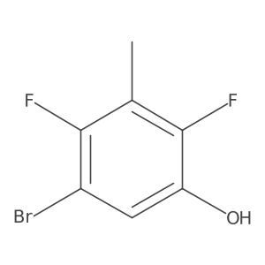 5-Bromo-2,4-difluoro-3-methylphenol Structure