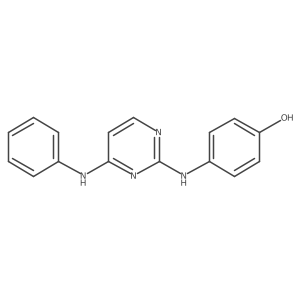 4-Anilino-2-(4-hydroxyanilino)pyrimidine Structure
