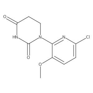1-(6-Chloro-3-methoxypyridin-2-yl)dihydropyrimidine-2,4(1H,3H)-dione结构式