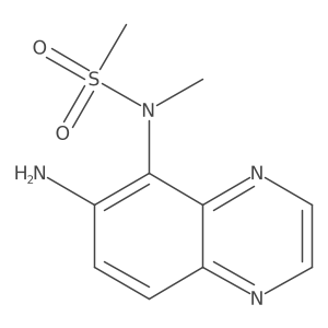 N-(6-Amino-5-quinoxalinyl)-N-methylmethanesulfonamide Structure