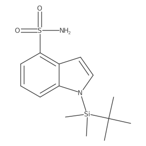1-(tert-butyldimethylsilyl)-1H-indole-4-sulfonamide结构式