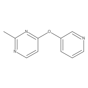 2-Methyl-4-(pyridin-3-yloxy)pyrimidine结构式