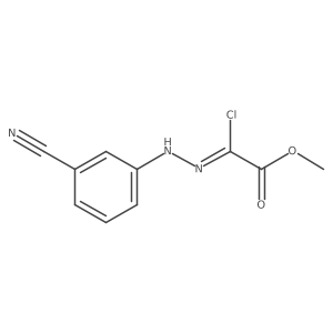 methyl (2Z)-2-chloro-2-[2-(3-cyanophenyl)hydrazin-1-ylidene]acetate Structure