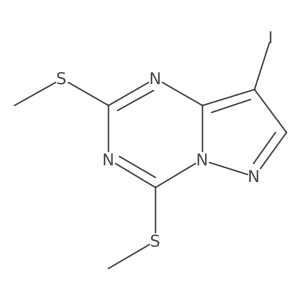 8-Iodo-2,4-bis(methylthio)pyrazolo[1,5-a][1,3,5]triazine Structure