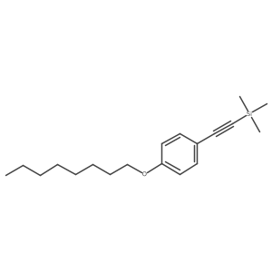 4-(Octyloxy)phenylethynyltrimethylsilane Structure