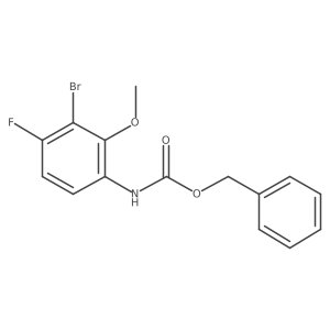 benzyl N-(3-bromo-4-fluoro-2-methoxyphenyl)carbamate Structure