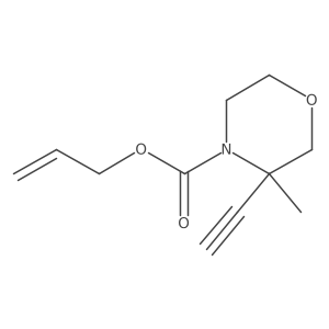 Prop-2-en-1-yl 3-ethynyl-3-methylmorpholine-4-carboxylate Structure