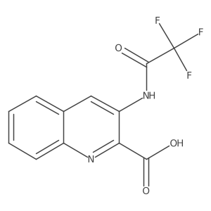3-(2,2,2-Trifluoroacetamido)quinoline-2-carboxylic acid Structure