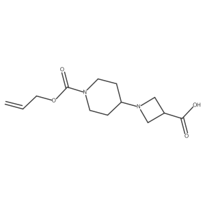 1-{1-[(Prop-2-en-1-yloxy)carbonyl]piperidin-4-yl}azetidine-3-carboxylic acid Structure