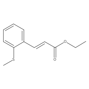 Ethyl 3-(2-(methylthio)phenyl)acrylate结构式