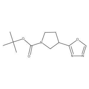 2-(1-Boc-pyrrolidin-3-yl)-1,3,4-oxadiazole Structure
