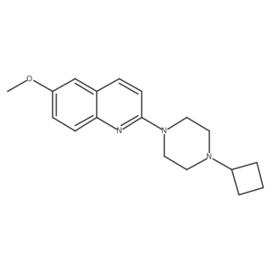 2-(4-Cyclobutylpiperazin-1-yl)-6-methoxyquinoline Structure