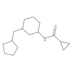 N-{1-[(oxolan-2-yl)methyl]piperidin-3-yl}cyclopropanecarboxamide结构式